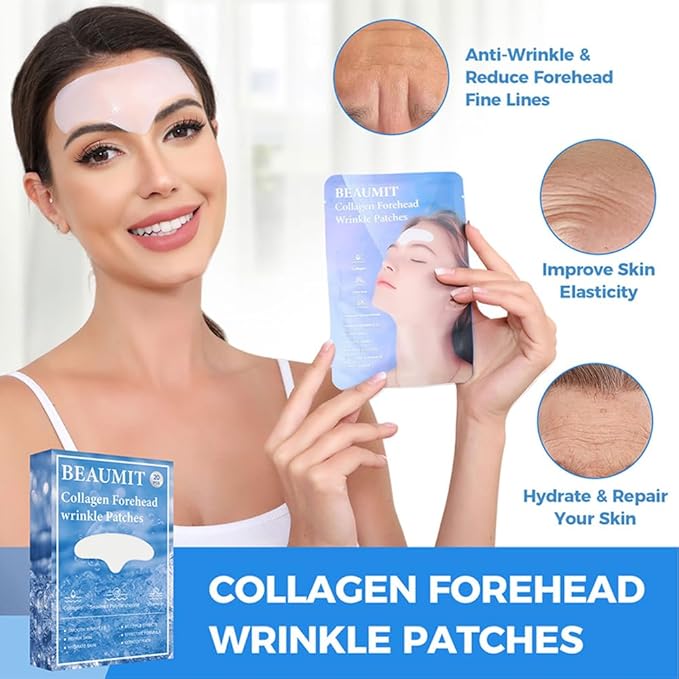Okela Forehead Wrinkle Patches Overnight 20 pcs with Collagen, Anti Wrinkle Patches, Forehead Wrinkles Beauty Treatment-Velvo Beauty