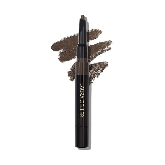 LAURA GELLER NEW YORK Sculpt-n-Stay Waterproof Brow Pencil & Gel- Dark Brown-Velvo Beauty