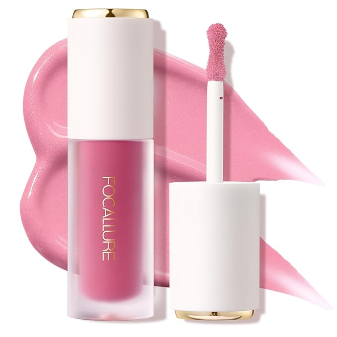 FOCALLURE Silky Cream Liquid Blush,Leaving a Matte Dewy Makeup Look,Easy to Apply and Create a Natural Flush,Long Lasting and Lightweight Cheek Blush Face Makeup,STAY HIGH-Velvo Beauty