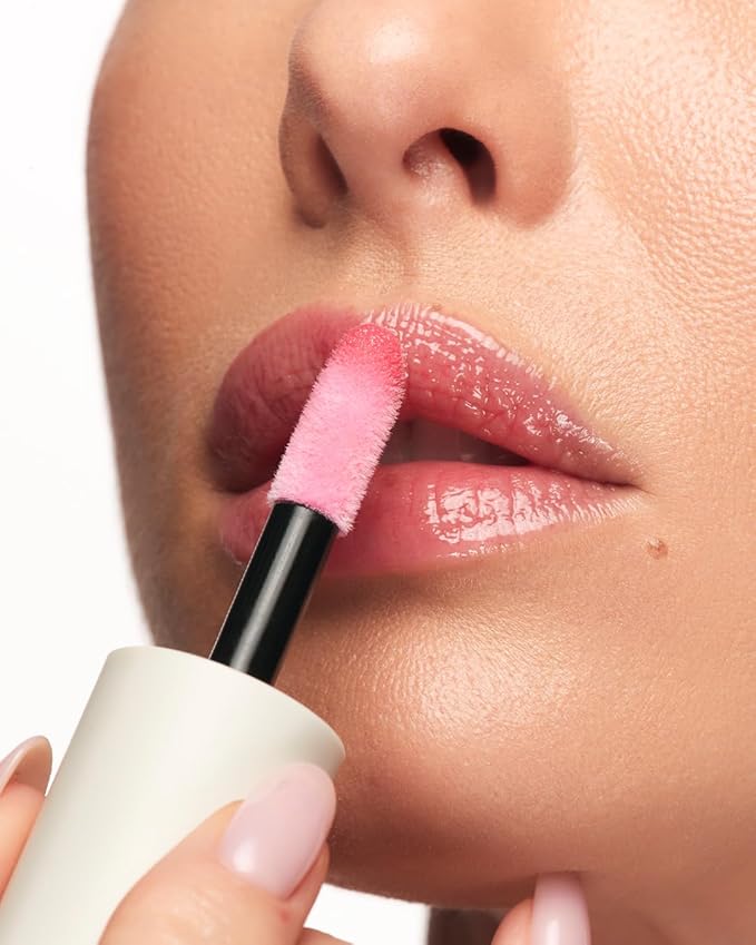 MAKE Serum Balm – Hydrating Lip Oil Treatment – Softening, Smoothing and Plumping Lip Cream – All Day Comfort, Gloss and Shine,Pink Cerise 0.15 Oz-Velvo Beauty