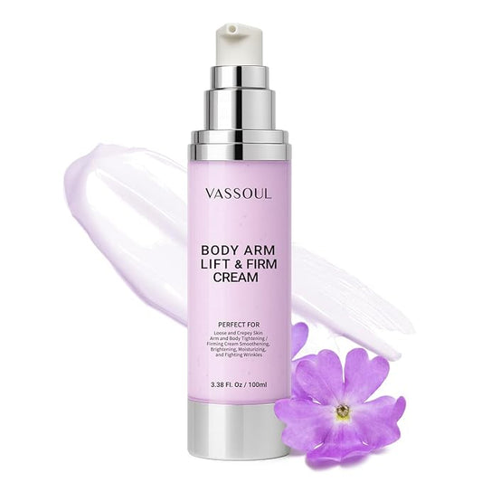 VASSOUL Lift and Firm Arm Cream : Skin Tightening Cream for Body - Firms Loose Skin, Reduces Cellulite on Arms, Thighs & Butt – 100ML-Velvo Beauty