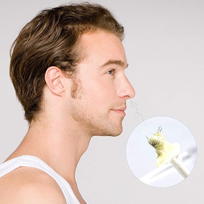 60 Pieces Plastic Wax Applicator Wands with Disposable Spatulas for Nose Hair Removal and Nostril Cleaning-Velvo Beauty