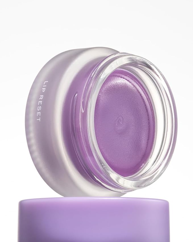 MAKE Beauty Lip Reset Overnight Lip Mask. Nourishing, Hydrating Lip Treatment for Dry, Flaky Lips. Plumps, Softens, and Smooths. Violet Vapor Flavor-Velvo Beauty