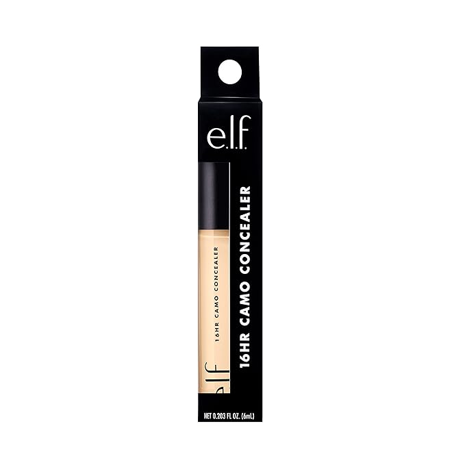 e.l.f. 16HR Camo Concealer, Full Coverage, Highly Pigmented Concealer With Matte Finish, Crease-proof, Vegan & Cruelty-Free, Fair Warm, 0.203 Fl Oz-Velvo Beauty