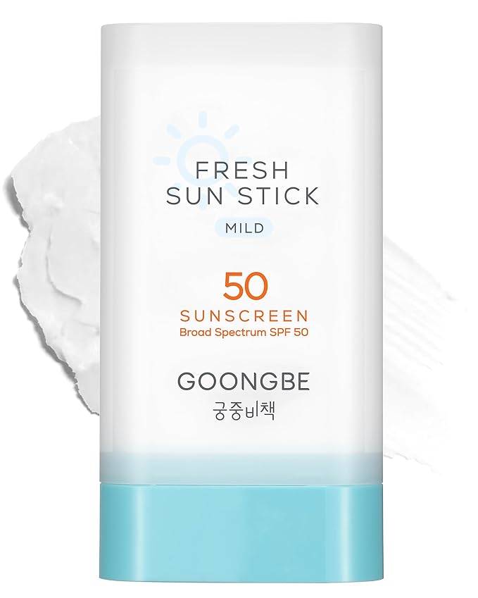 Fresh Sun Stick Mild SPF 50 - No White Cast Zinc Oxide Mineral Sunscreen Stick Balm - Non Greasy Soft Matte Finish - Travel Friendly for Babies, Kids & Adults - Vegan, Reef-Safe, 0.49oz.-Velvo Beauty