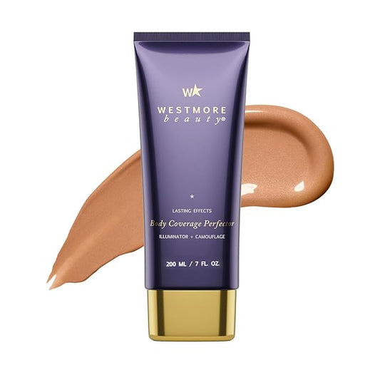 Westmore Beauty Body Coverage Perfector – Waterproof Leg & Body Makeup - Tattoo Cover Up Makeup - 7 Oz (Golden Radiance)-Velvo Beauty
