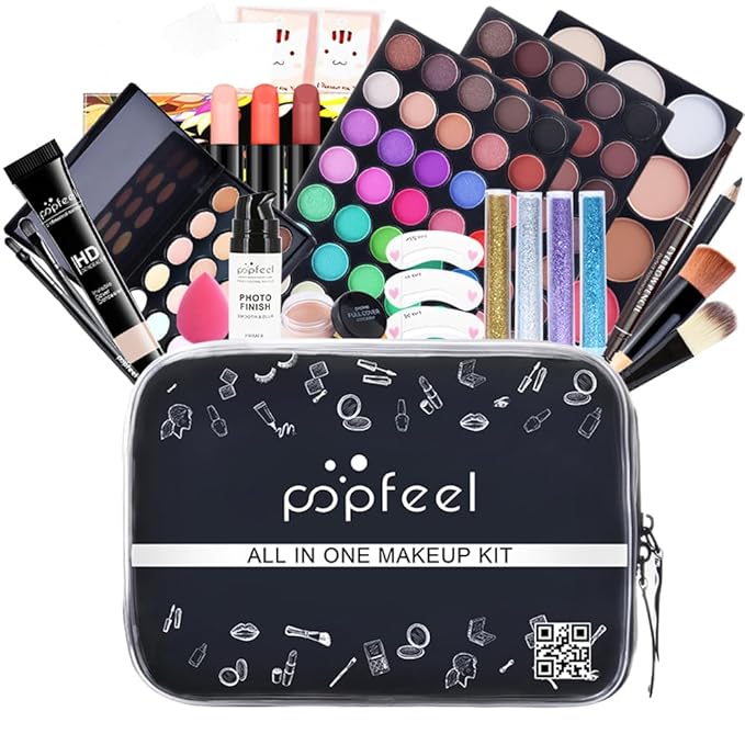 Makeup Kit All In One Makeup Kit,Multipurpose Makeup Set Full Makeup Essential Starter Kit for Beginners Pros Makeup Gift Set for girl or Women-Velvo Beauty