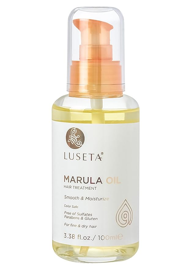 Luseta Marula Oil Hair Treatment for Fine & Dry Hair Serum Smoothing Hair Adding Shine and Nourishing Scalp 3.38oz-Velvo Beauty