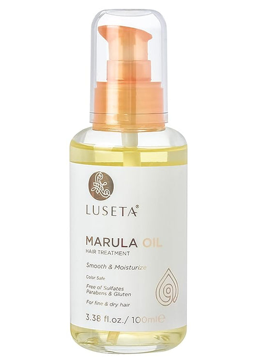 Luseta Marula Oil Hair Treatment for Fine & Dry Hair Serum Smoothing Hair Adding Shine and Nourishing Scalp 3.38oz-Velvo Beauty