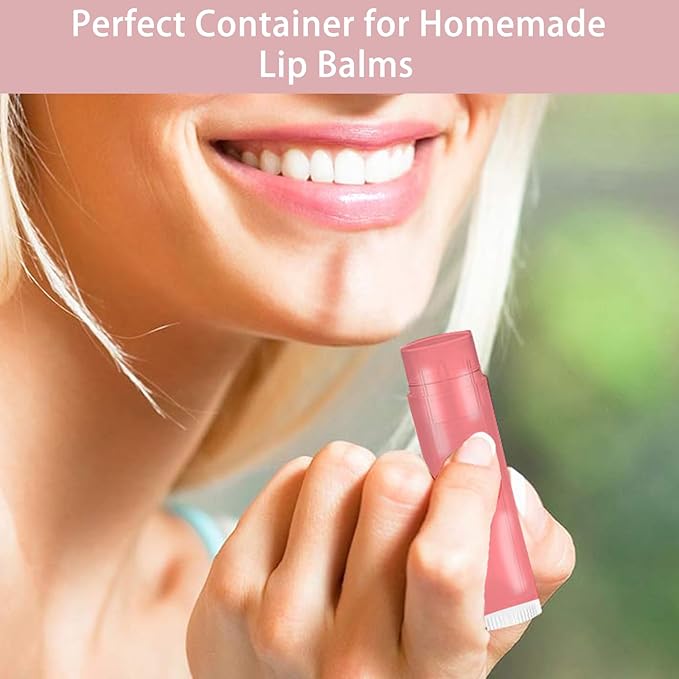 200PCS Lip Balm Tubes with Caps, Clear Lip Balm Tubes Empty Chapstick Tubes Empty Bulk for DIY Lipstick Homemade 3/16 Oz (5.5 ml)-Velvo Beauty
