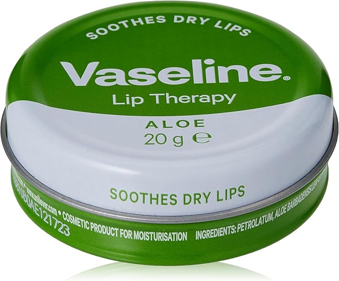Vaseline Lip Balm 20g/0.705oz (6X20g/0.705oz, Aloe Vera)-Velvo Beauty