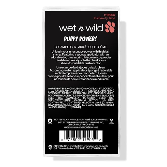 wet n wild Scooby Doo Collection Puppy Power! Cream Blush - It's Paw-ty Time-Velvo Beauty