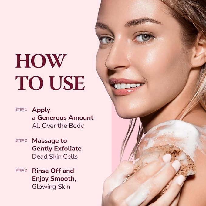 HIMALAYA PINKSALT Daily Scrub & Body Wash - Exfoliating Body Scrub, Dead Sea Salt & Himalayan Pink Salt, Natural Moisturizing Bodywash, Retinol & Hyaluronic Acid Shower Gel, Korean Skincare 14.1oz-Velvo Beauty