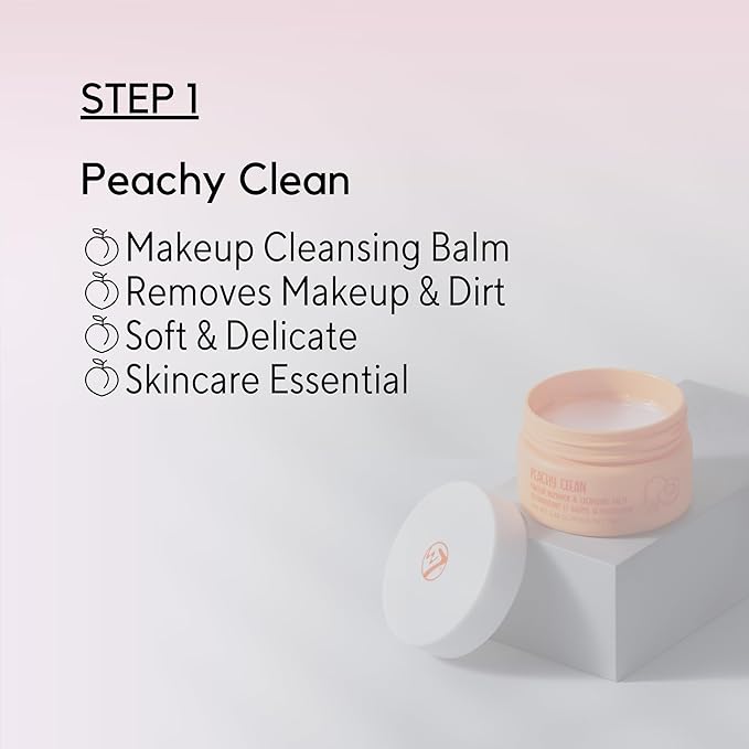 W7 Peachy Clean Makeup Removal, Aftercare & Cleansing Set - Remove Makeup, Moisturise & Soothe Skin and Lips - Including Sweet Dreams Overnight Lip Mask and Watermelon Wave Hydro-Glow Moisturiser-Velvo Beauty