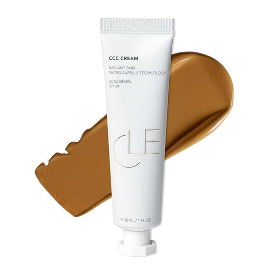 CLE Cosmetics CCC Cream (Warm Medium Deep 401 / SPF 50) - Color Correcting With Lightweight, Hydrating, Light to Medium Coverage Foundation - BB & CC Hybrid - 1 fl oz-Velvo Beauty