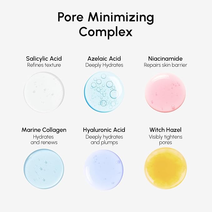 MAREE Pore Minimizer for Face Toner – Oil Control Facial Toner with Niacinamide, Witch Hazel & Marine Collagen – Gentle Exfoliating Face Toner for Women – Oily, Normal, Sensitive Skin – Tonico Facial-Velvo Beauty