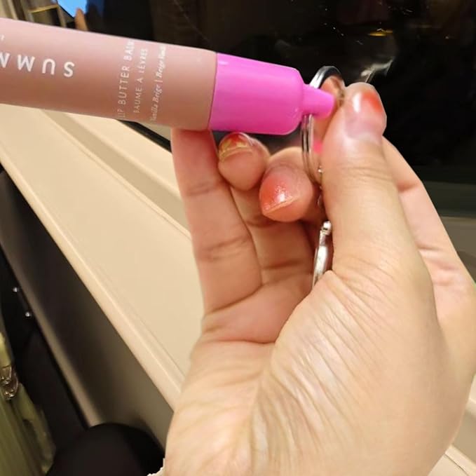 PIAOLGYI Keychain Cap for Summer Fridays,Lip Balm Replacement Cover,Attachment for Summer Fridays Lip Balm,Pink(ONLY Cap)-Velvo Beauty