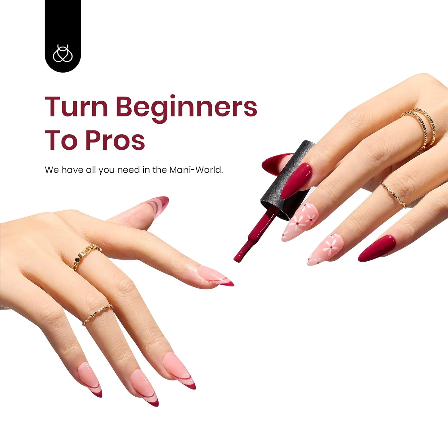 Beetles Red Gel Nail Polish, 1 Pcs 15ml Wine Red Burgundy Soak Off Gel Polish Nail Art Manicure Salon DIY Fall Design Decoration Home Uv Nail Lamp Needed-Velvo Beauty