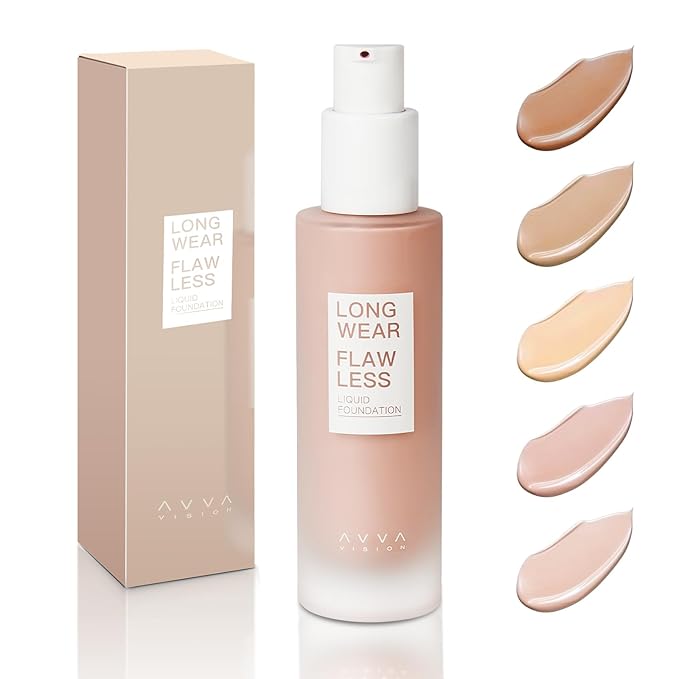 Liquid Foundation Makeup Natural True Skin Tone Full Coverage Concealer Flawless Complexion Blendable Longwear, 102, 1 fl. oz.-Velvo Beauty