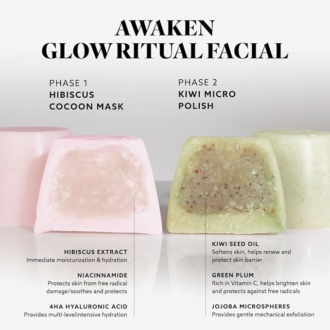 Hydrate & Soothe Beauty Collection, Activator with Awaken Facial, Face smoothing moisturizer, Skin Care Routine, For All Skin Type, Gift Bundle/Starter Kit-Velvo Beauty
