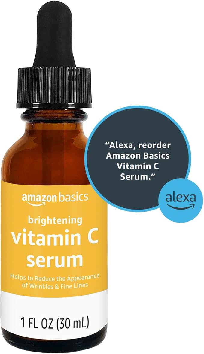 Amazon Basics Brightening Vitamin C Serum, 1 Fluid Ounce, 1-Pack-Velvo Beauty
