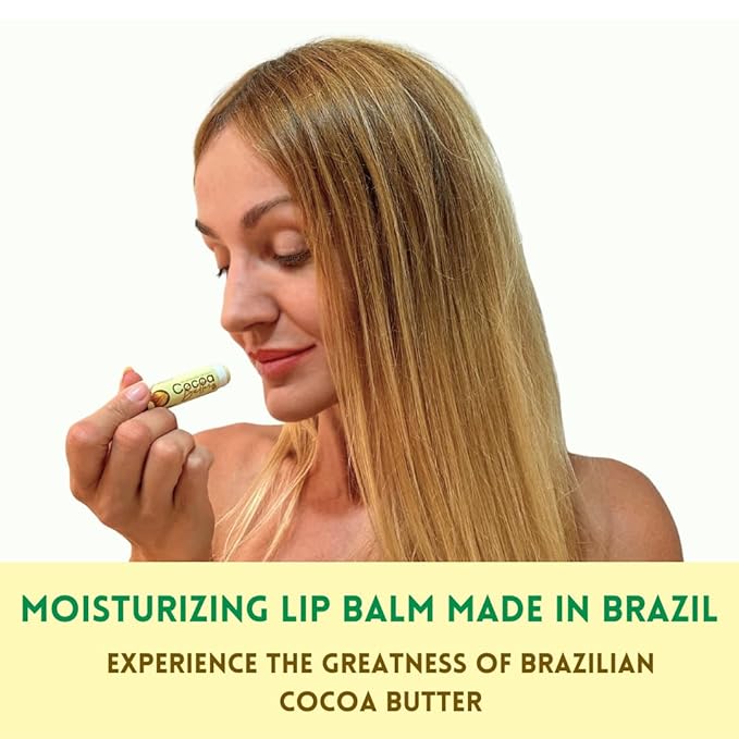 Moisturizing Lip Balm Cocoa Butter Box of 6, Moisturizing Hydrated Lips, Light Yellow, 0.13 Fl Oz, 1-Velvo Beauty