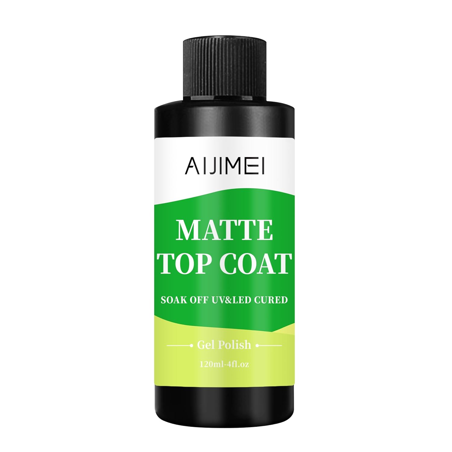 AIJIMEI Elegant Satin Matte Top Coat for Nails Finish Nail Polish Matte Nail Top Coat, Long-Lasting Nail Polish Matte Top Coat & Quick-DryTop Coat Satin Matte TopCoat 4 Fl Oz-Velvo Beauty