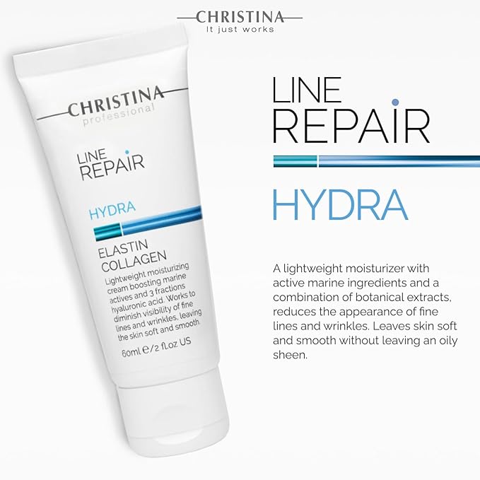 Christina Line Repair Elastin Collagen Cream for Face with Hyaluronic Acid | Face Repair Cream Nourishes and Replenishes the Skin 60ml / 2 fl.oz-Velvo Beauty