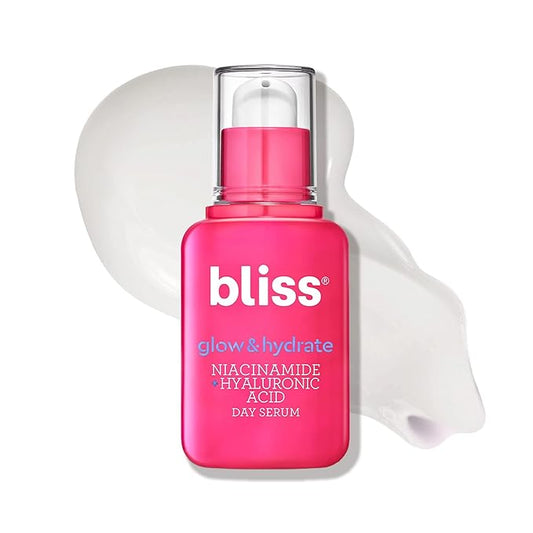 Bliss Glow & Hydrate Serum - Niacinamide + Hyaluronic Acid Serum - 1 Fl Oz - Improves Dullness, Hydrates, Replenishes & Defends Skin - Lightweight Hydration - Clean - Vegan & Cruelty Free-Velvo Beauty