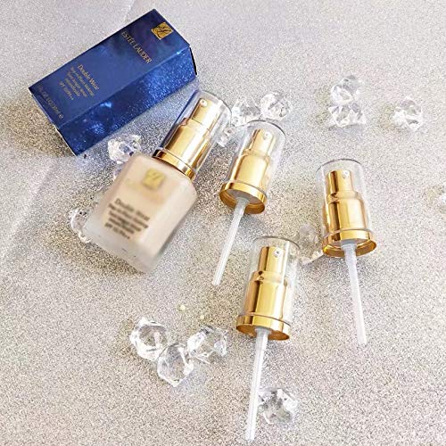 2pcs Replacement Pump for Foundation Bottle Compatible with Both Double Wear and Mac(Gold Color)-Velvo Beauty