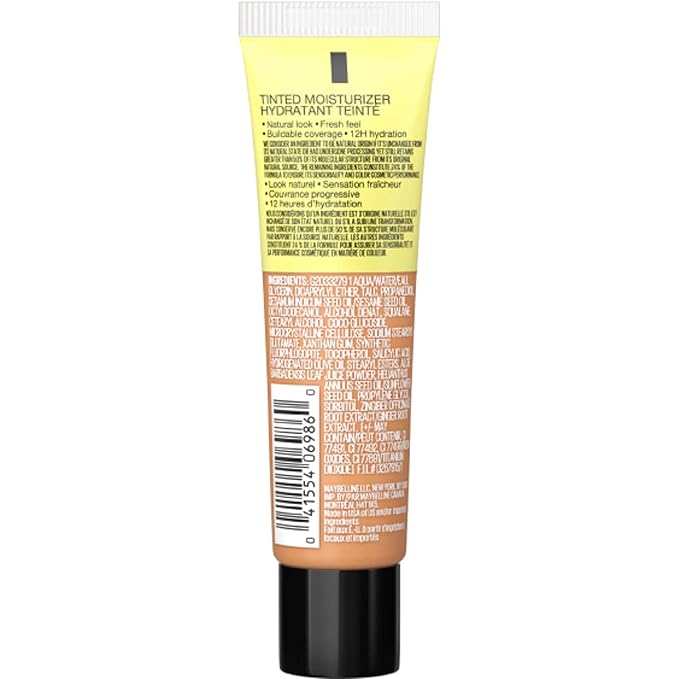 Maybelline Fit Me Tinted Moisturizer, Natural Coverage, Face Makeup, 335, 1 Count-Velvo Beauty