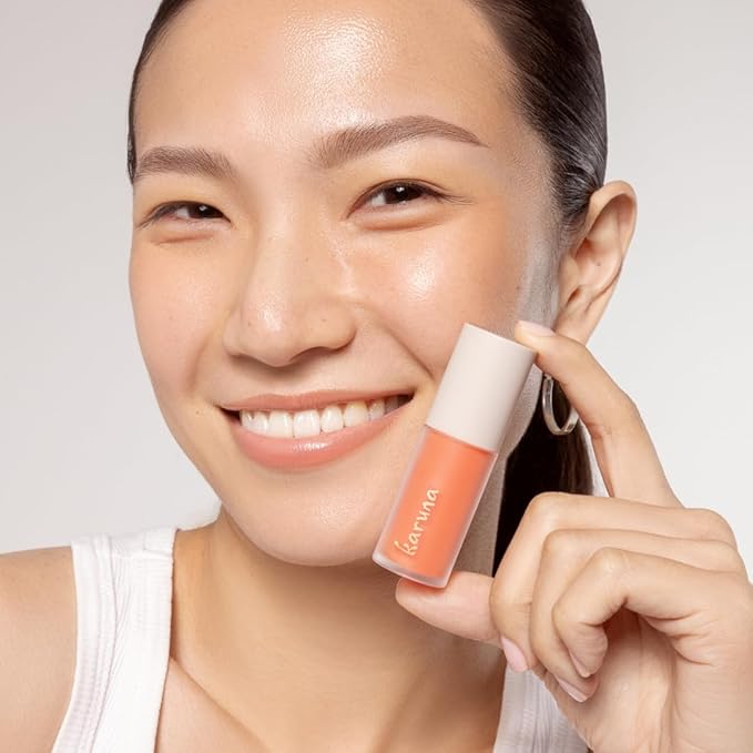 Karuna Skin - Tinted Lip Oil, Soothing & Moisturizing Lip Products with Peptides, Antioxidants, Hydrating Flattering Vegan Lip Tint, Pause, 4.8 mL/0.16 fl. oz-Velvo Beauty