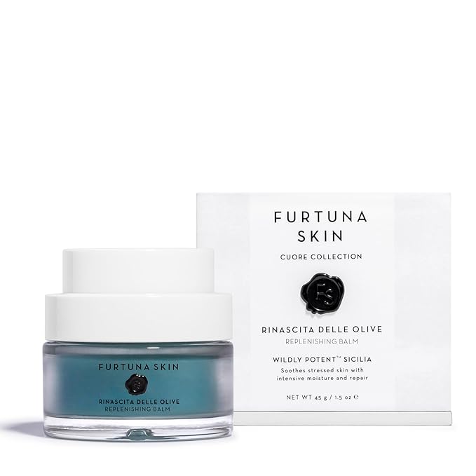 Furtuna Skin Olive Replenishing Balm - Intensive, Hydrating, Repair & Nourishment for Face, Neck, and Declotte - Organic and Vegan Ingredients, EWG Verified-Velvo Beauty