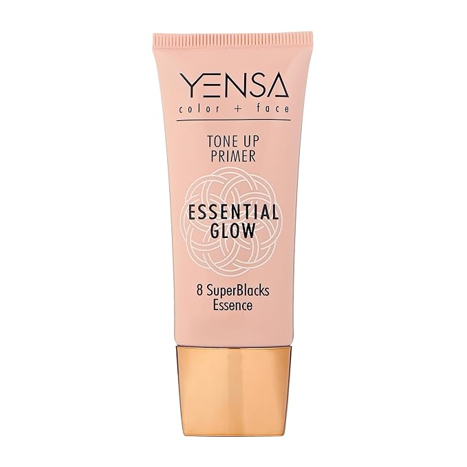 YENSA Tone Up Primer Essential Glow - Clean Superfood Formula with 8 Skin-Loving Ingredients - Minimizes Pores, Fine Lines & Wrinkles - Lightweight Satin-Sheen Finish-Velvo Beauty