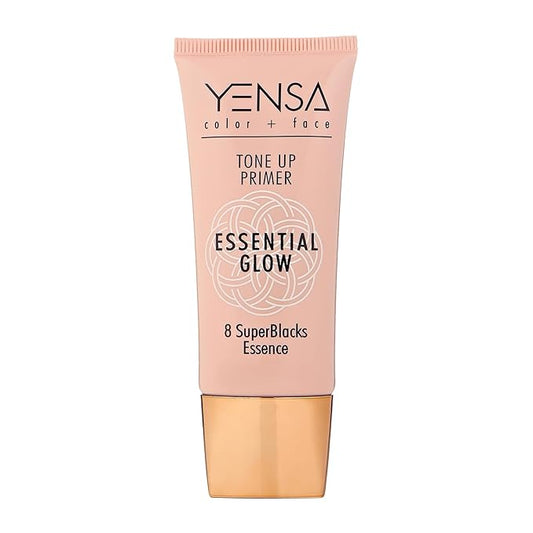 YENSA Tone Up Primer Essential Glow - Clean Superfood Formula with 8 Skin-Loving Ingredients - Minimizes Pores, Fine Lines & Wrinkles - Lightweight Satin-Sheen Finish-Velvo Beauty