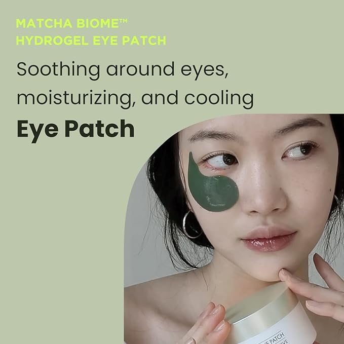 HEIMISH Matcha Biome Hydrogel Eye Patch (60ea) | Eye Patch for Swollen Eyes and Wrinkles | Matcha, flawless skin, Calming, for Swollen Eyes, Antioxidant, Soothing, Vitamins, Kbeauty-Velvo Beauty