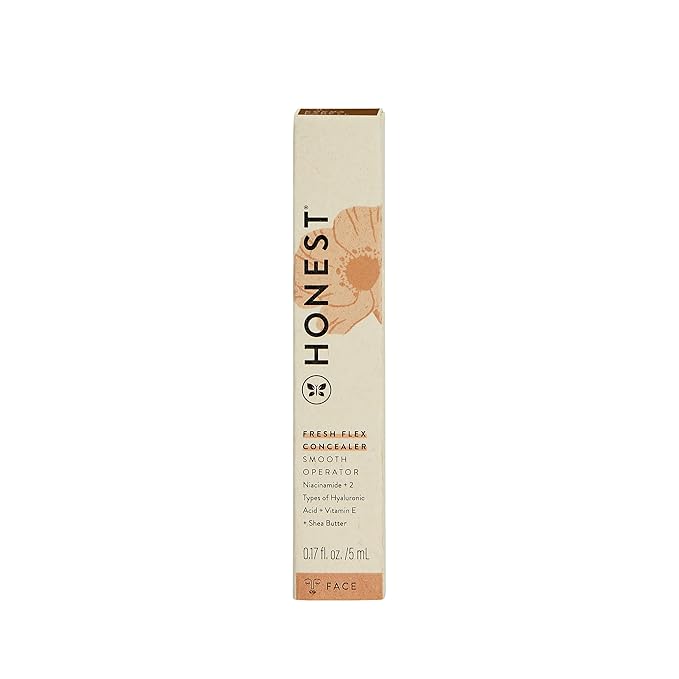 Honest Beauty Fresh Flex Concealer with Niacinamide + Vitamin E + Hyaluronic Acid | Vegan + Cruelty free | Cocoa, 0.17 fl oz-Velvo Beauty