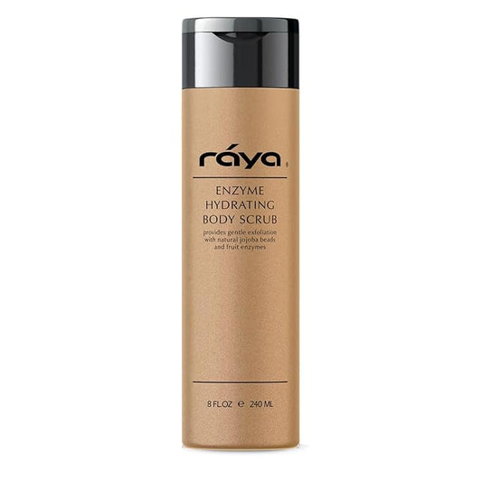 RAYA Enzyme Hydrating Body Scrub 8 oz Pineapple Scent (S-104) | Gentle and Exfoliating Body Scrub | Made with Seaweed, Jojoba Beads, and Fruit Enzymes-Velvo Beauty