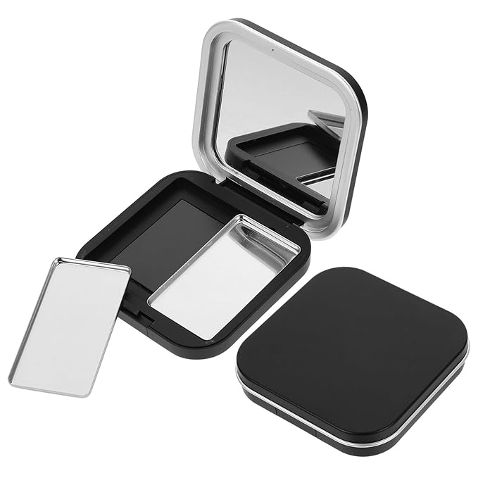 Makeup Pallet Magnetic Travel Containers Eyeshadow Palettes 2pcs Empty Eyeshadow empty eyeshadow empty makeup makeup Makeup Empty Empty Eyeshadow Containers Makeup Pallet Black Eyeshadow-Velvo Beauty