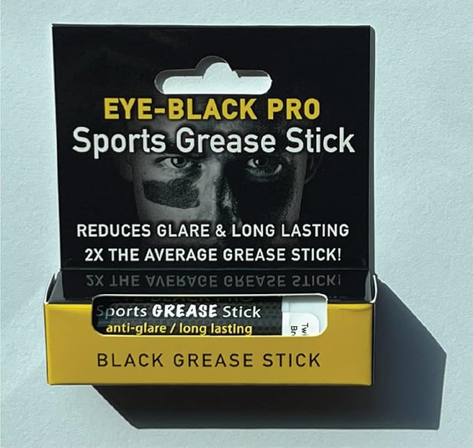 Eye Black, Pro Sports, Grease Stick Tube, Reduce Glare, Face Painting, Long Lasting, Skin Safe, Net 8.2g (1 Pack)-Velvo Beauty