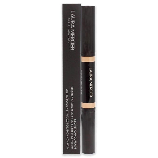 Laura Mercier Secret Camouflage Concealer Duo Stick - 1N Fair with Neutral Undertones Women 2 x1g/ 0.03 oz-Velvo Beauty