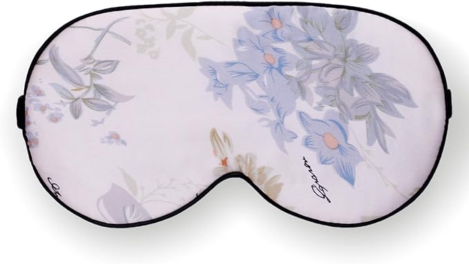 Feel 100% Pure Silk Eye Mask Sleep Eye Mask Eye Cover Eyeshade Sleeping Eye Mask Floral Colors (#30)-Velvo Beauty