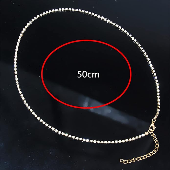 Boho Crystal Thigh Chain Gold Body Chain Leg Chains Body Jewelry Accessories for Women and Girls (Gold)-Velvo Beauty