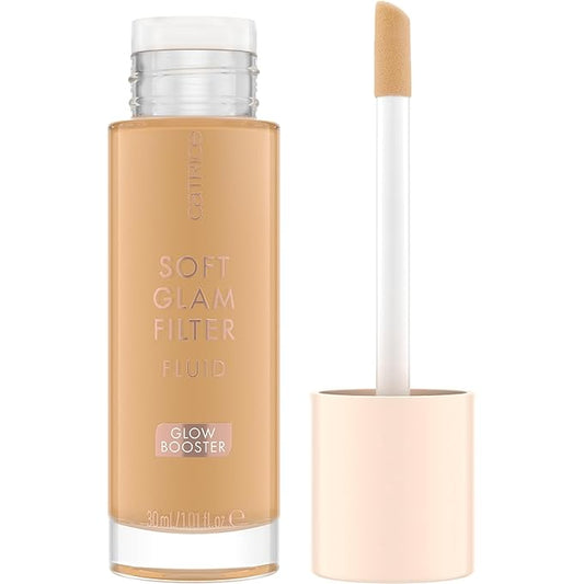 Catrice | Soft Glam Filter Fluid | Luminous Make Up Base & Highlighter for Radiant Complexion | With Vitamin E & Squalene | Vegan & Cruelty Free (40 | Medium Tan)-Velvo Beauty