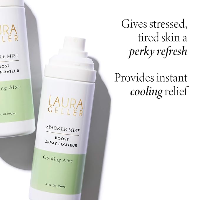 LAURA GELLER NEW YORK Spackle Mist Boost with Cooling Aloe - Long-Lasting Dewy Skin Makeup Setting Spray-Velvo Beauty