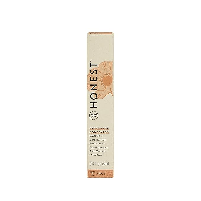 Honest Beauty Fresh Flex Concealer with Niacinamide + Vitamin E + Hyaluronic Acid | Vegan + Cruelty free | Beige, 0.17 fl oz-Velvo Beauty