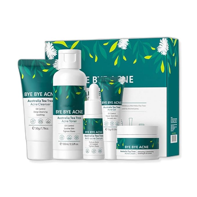 Vitamin C 5-Piece Skincare Set with Cleanser, Toner, Serum, Eye Cream and Face Cream for Skin Brightening skin care set skincare gift set skin care set for Unisex Adult (skincare kit)-Velvo Beauty