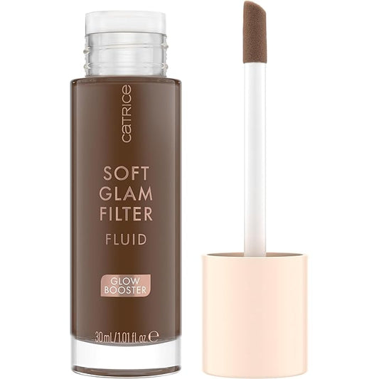Catrice | Soft Glam Filter Fluid | Luminous Make Up Base & Highlighter for Radiant Complexion | With Vitamin E & Squalene | Vegan & Cruelty Free (98 | Deep)-Velvo Beauty