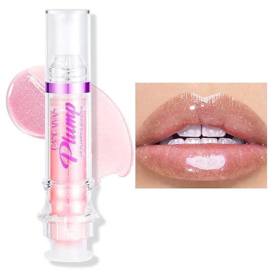 Natural Spicy Lip Plumping Booster Lip Plumping Oil，Lip Plumper Gloss, Ultra-Hydrating & Nourishing Plump and Pout Lip Plumper, Glossy Finish Fuller Lip Plumping Lip Gloss for Women Girls(02#)-Velvo Beauty