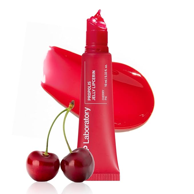 CNP Propolis Jelly Tinted Lipcerin™ - 04 Cherry Pie, Hydrating Lip Balm & Gloss with Manuka Honey + Hyaluronic Acid, Korean Skincare, 0.3 fl.oz.-Velvo Beauty